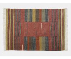 Tapis kilim tissé main en laine ARYA - 160x230cm - Multicolore