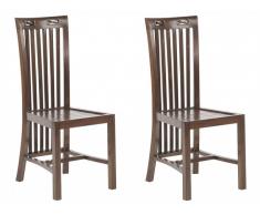 Lot de 2 chaises JAKARTA II - Teck massif