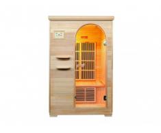 Sauna Infrarouge 2 places Gamme Carbone TALLINE II - L120*P100*H190 cm - 1700W
