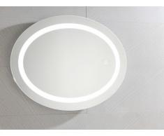 Miroir de salle de bain lumineux ovale à leds SUMATRA - L60 xP3.5 xH80