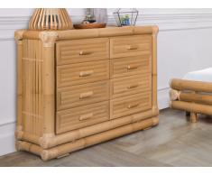 Commode DAHLIA - 8 tiroirs - Bambou