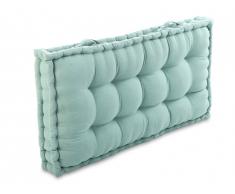 Coussin palette en coton MOLIA - 120 x 60 x12 cm - Vert d'eau
