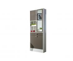 Armoire bac à linge PLIZZ - taupe