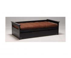 Lit gigogne banquette ALFONSO - 90x190cm - Sapin noir