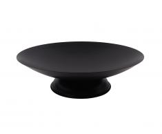 Brasero de jardin rond en acier DIONE - D.72cm x H.20cm - noir