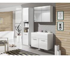 Ensemble NINA à leds - meubles de salle de bain - Laqué blanc