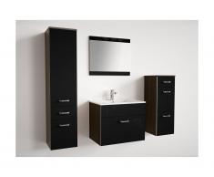 Ensemble NASSA - meubles de salle de bain laqué noir