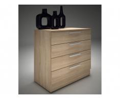 Commode MATHIAS - 4 tiroirs - chêne