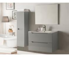Ensemble STEFANIE - meubles de salle de bain - Laqué gris