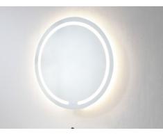 Miroir de salle de bain lumineux rond à leds NEREA - L60 x H60 cm