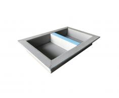 Niche de douche à encastrer et prête à carreler avec étagère KLARA - 31x62 cm