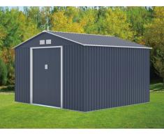 Abri de jardin en acier galvanisé MAXITA II Anthracite - 9.3m²