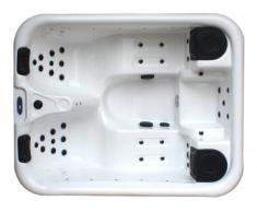 Spa 3 personnes MAUPITI blanc - 37 jets - L198*P161*H72 cm