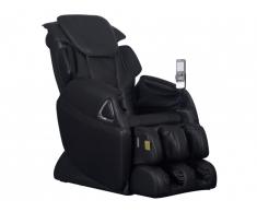 Fauteuil massant LETO en simili - Système zéro gravité - Noir