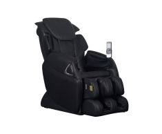 Fauteuil massant LETO en simili - Système zéro gravité - Noir