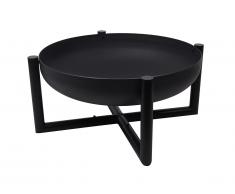 Brasero de jardin rond en acier OGMA - D.60cm x H.30cm - noir