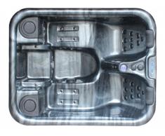 Spa 3 personnes MAUPITI gris - 37 jets - L198*P161*H72 cm