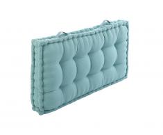 Coussin palette en coton MOLIA - 120 x 60 x12 cm - Bleu