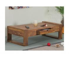 Table basse KETANA - 1 tiroir - Bois de sheesham