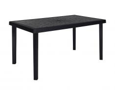 Table à manger de jardin DIADEME - Polypropylène - Gris anthracite
