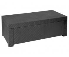 Coffre de jardin SOPHIE II en résine moulée anthracite - 117*63*43cm
