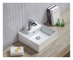 Vasque de salle de bain carrée VERINA - blanche