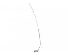 Lampadaire ATTICUS en métal chromé et leds - H.190 cm