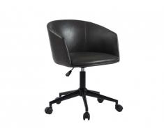 Fauteuil de bureau ISIDORE - Simili - Anthracite - Hauteur réglable