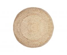Tapis rond JAIPUR - 100% Jute - D. 150 cm - Naturel