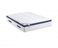 Matelas ressorts ensachés mémoire de forme dessin placé MARQUIS de DREAMEA - ép. 30cm - 180x200cm - Bleu