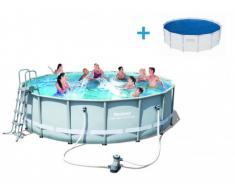 Pack Piscine CUBA II de Bestway 488 cm + bâche solaire