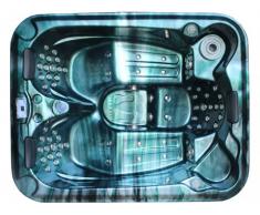 Spa 3 personnes FIDJI II vert - 65 jets - L199*P85*l161 cm