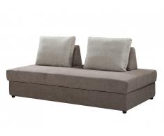 Canapé 3 places convertible et modulable en tissu ACONA - Taupe