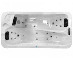 Spa 2 personnes - TAHITI - blanc perlé - 18 jets - L210 x P110 x l74 cm