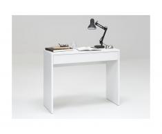 Console bureau DANICA - 1 tiroir - Coloris : Blanc