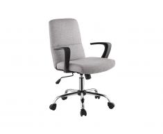 Fauteuil de bureau TRITON - Hauteur ajustable - Tissu - Gris