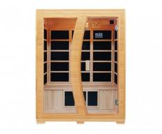 Sauna infrarouge 3 places EDVIN - L150*P120*H190 cm - 2200W