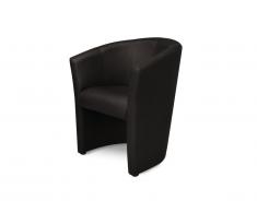 Fauteuil cabriolet en simili RANIN - Chocolat