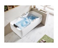 Baignoire balnéo GAVINO - 1 place - 140L - 150*75*59cm - Angle droit