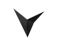 Applique en métal BIRDO - L34 x P5 x H34 cm - Noir