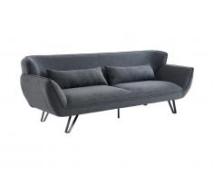 Canapé 3 places en tissu anthracite NEPALI