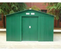 Abri de jardin en acier galvanisé vert MAXITA II vert - 9.3m²