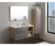 Ensemble JASMINE - meubles de salle de bain - Bois et gris