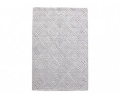 Tapis tissé main en laine VEJEN - 160 x 230 cm - Beige