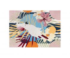 Tapis intérieur ou extérieur ethnique PERROCO - 150 x 200 cm - Multicolore