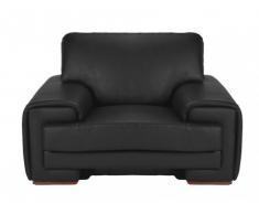 Fauteuil cuir supérieur HUDSON III - Noir