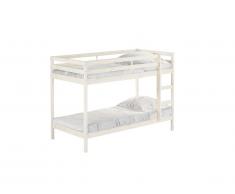 Lits superposés ANICET - 2*90*190cm - Pin Massif - Blanchi