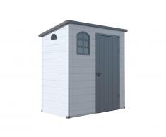Abri de jardin en résine gris anthracite NERIO - 2,12m²