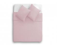 Parure de lit FIGUIERA - Housse de couette 240x220cm + 2 taies 65x65cm - 100% lin - Rose