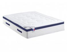 Matelas ressorts ensachés mémoire de forme dessin placé MARQUIS de DREAMEA - ép. 30cm - 140x190cm - Bleu